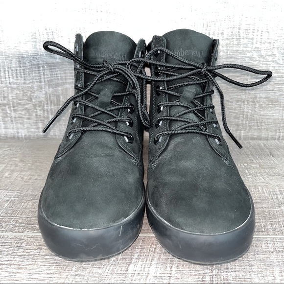 Timberland sz 6 dausette black suede sneaker boot - Picture 5 of 11